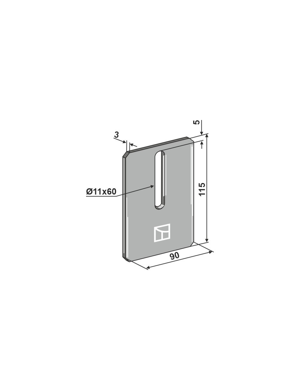 Racloir pour rouleaux packer