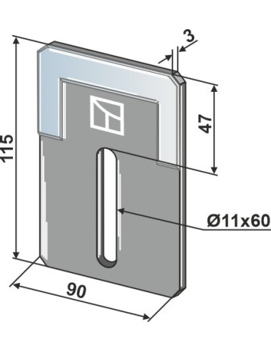 Racloir pour rouleaux packer - DURAFACE