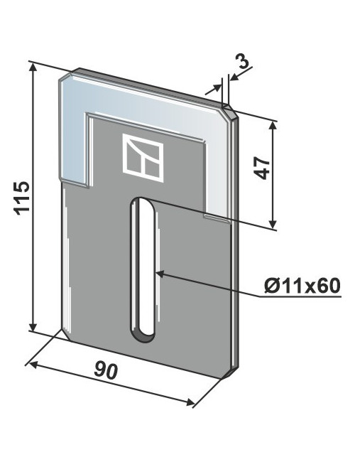 Racloir pour rouleaux packer - DURAFACE