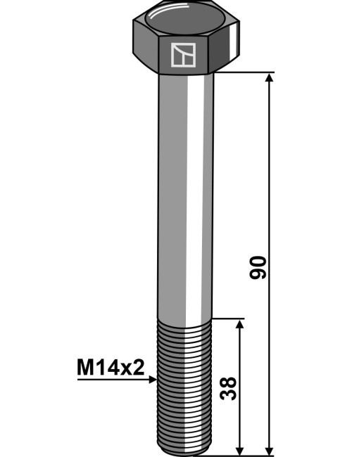 Boulon de sûreté M14 sans écrou