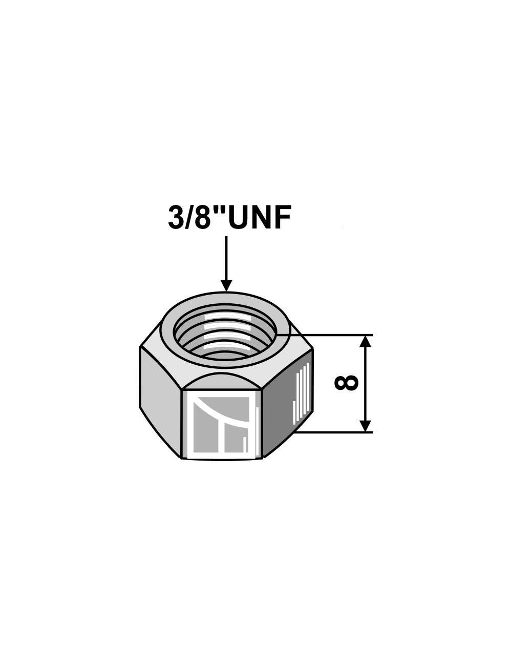 Écrou 3/8''UNF