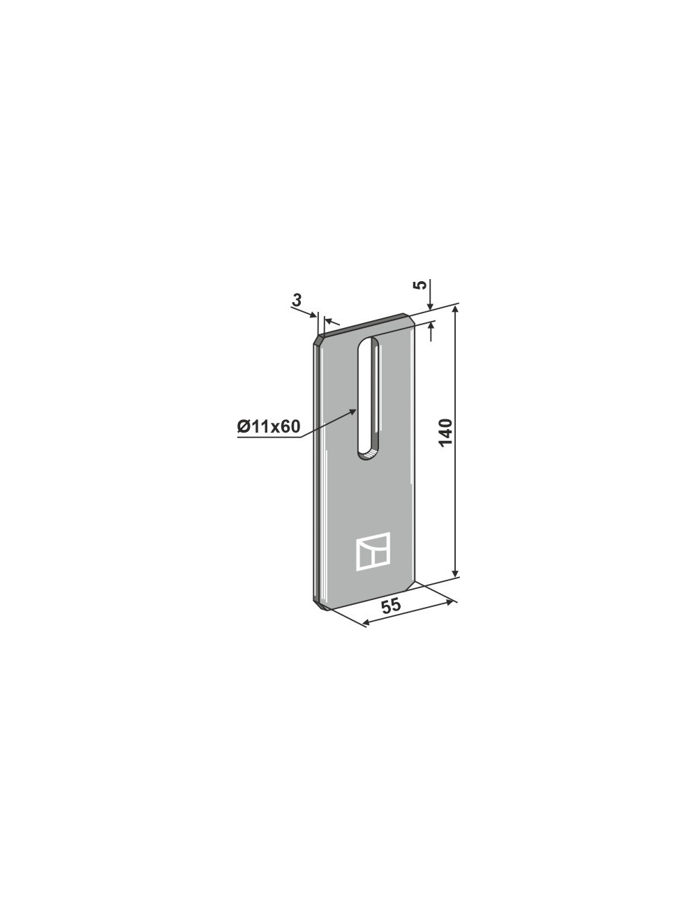 Racloir pour rouleaux packer