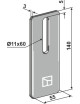 Racloir pour rouleaux packer