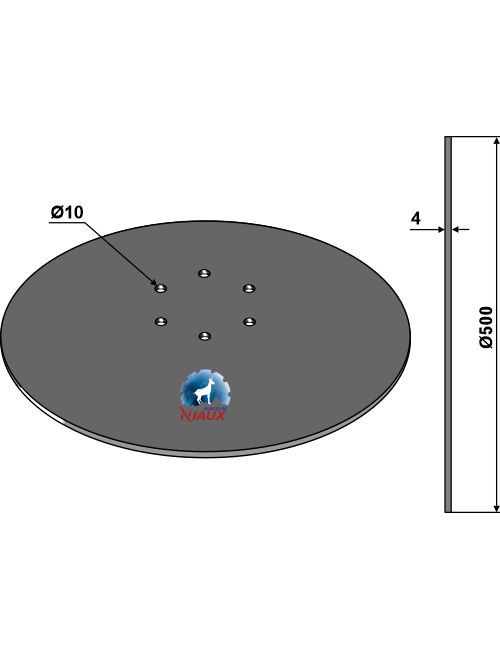 Coutre circulaire Ø507x4