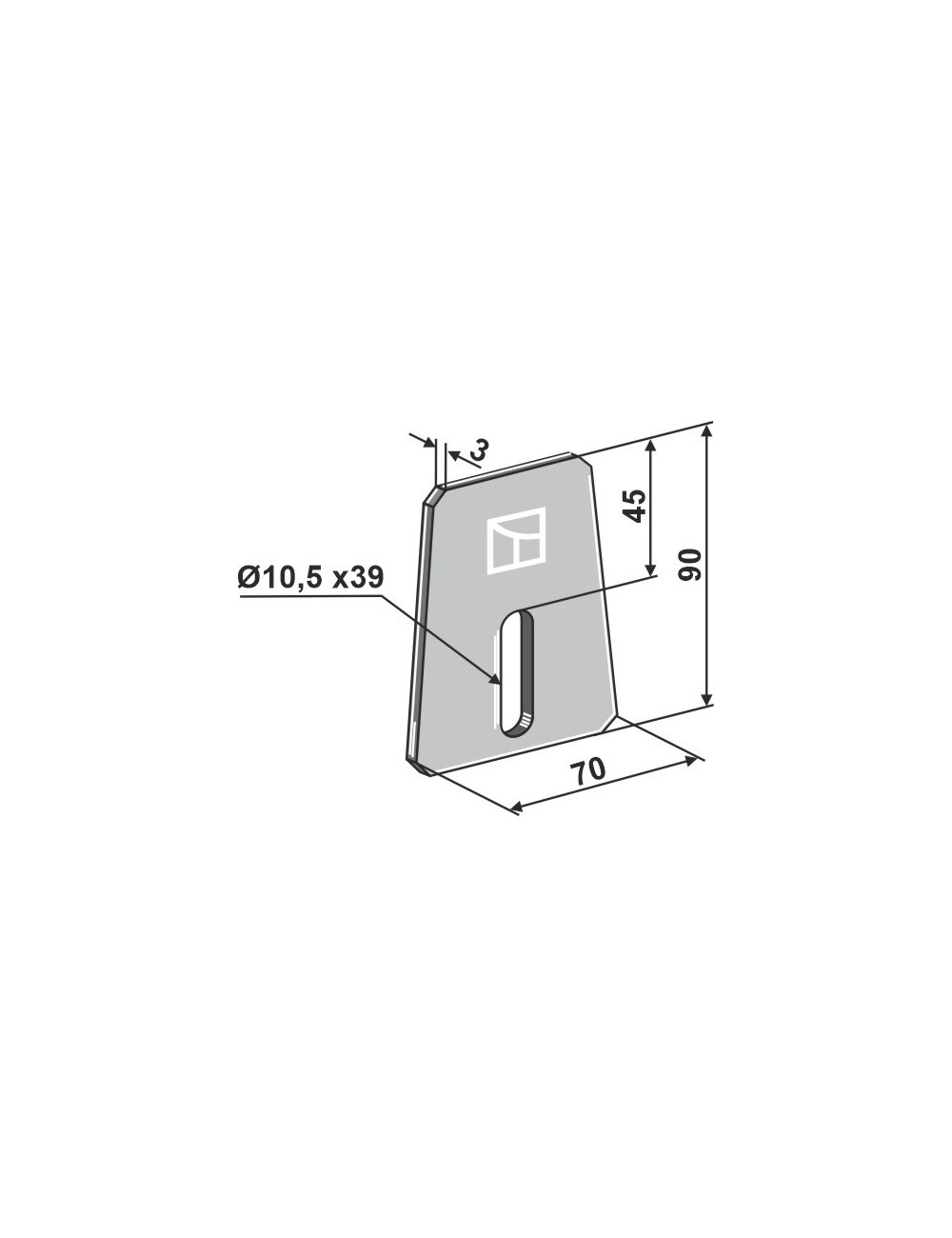 Racloir pour rouleaux packer