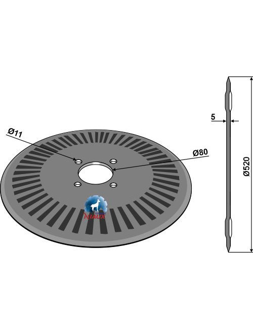 Disque pour charrue Ø520x5