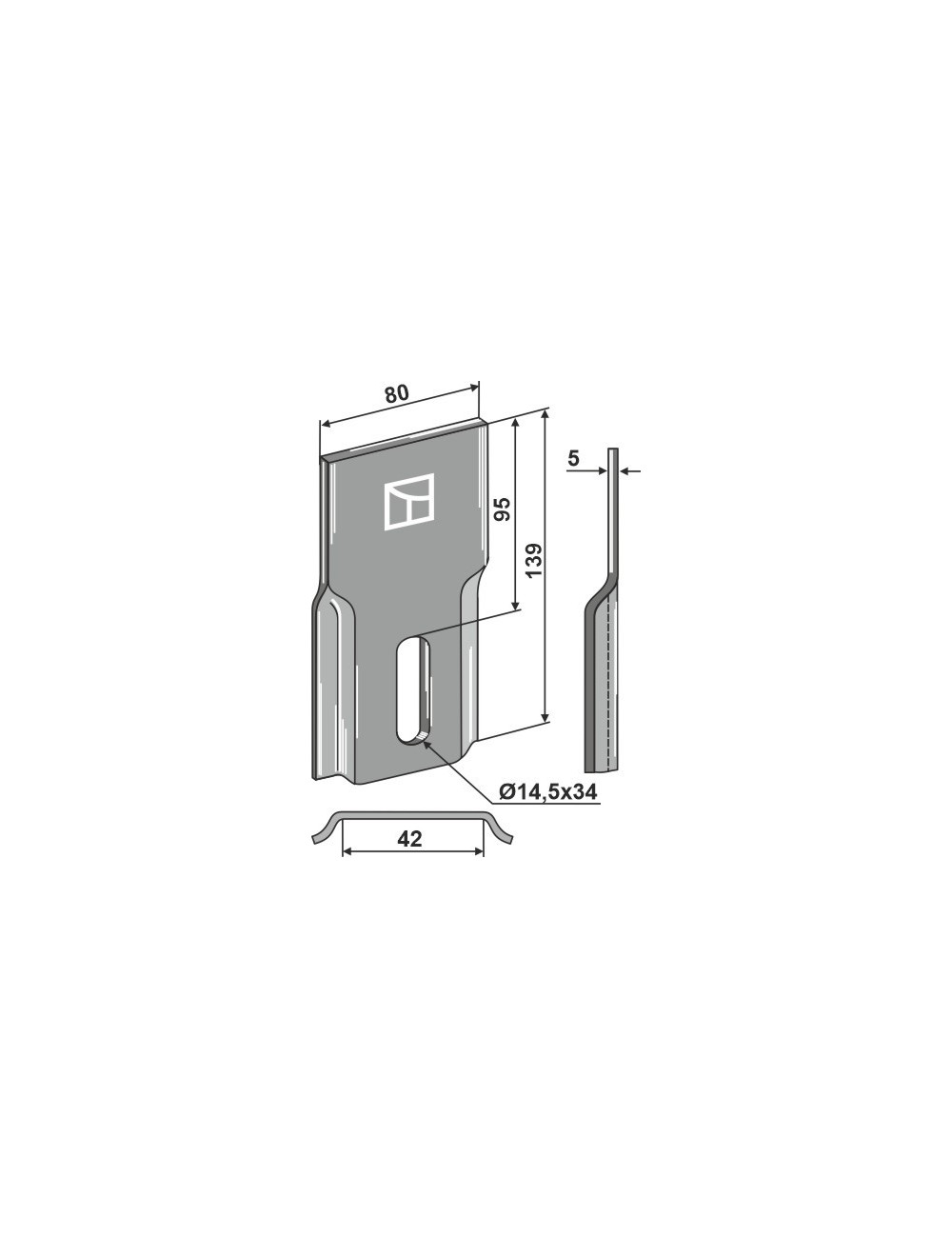 Racloir pour rouleaux packer