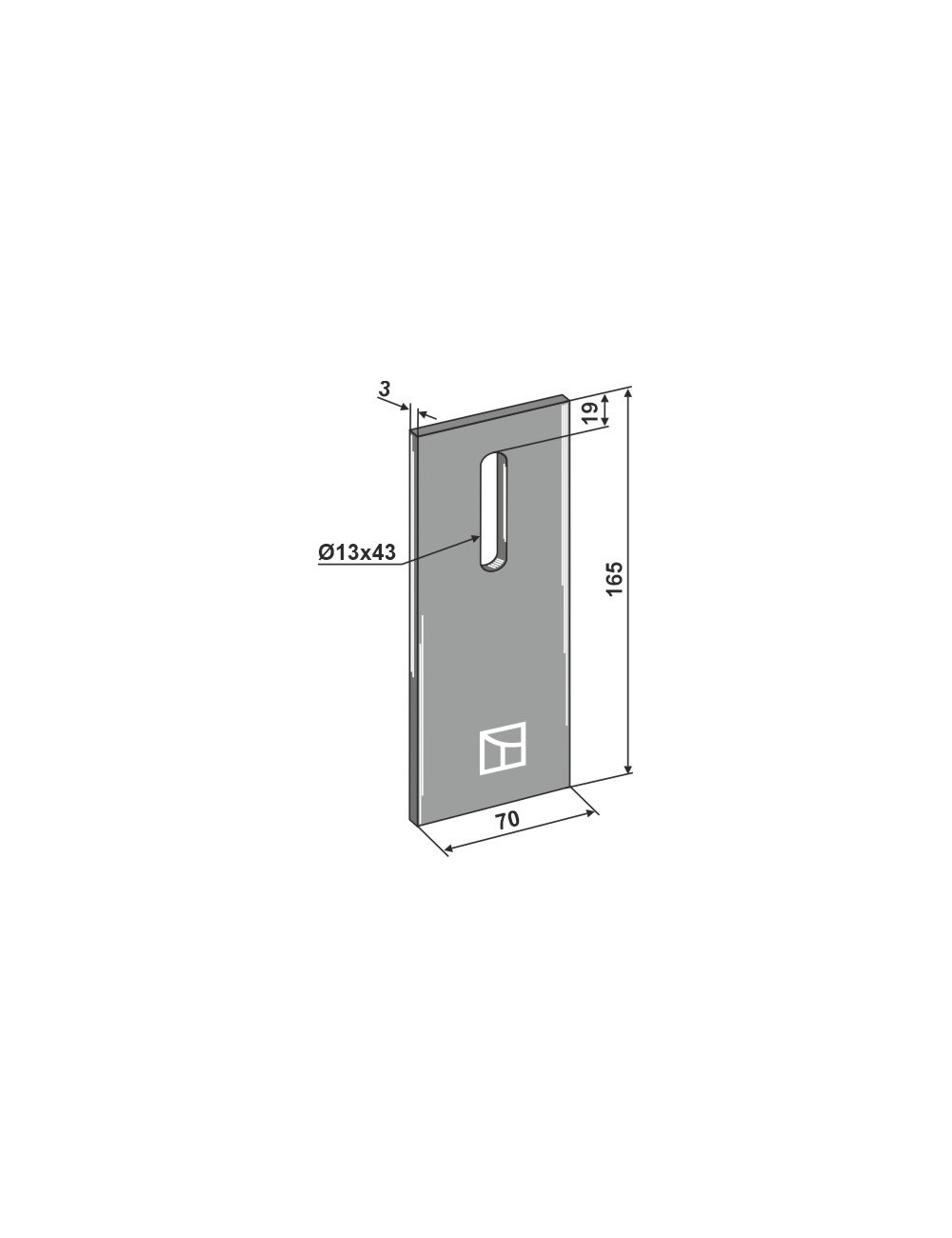 Racloir pour rouleaux packer