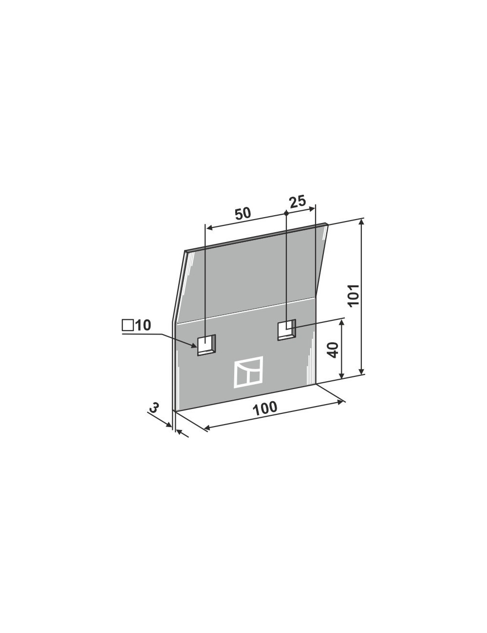 Racloir pour rouleaux packer