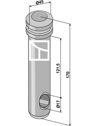 Piton pour barres inférieures - Cat. III