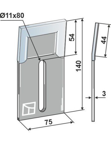 Racloir pour rouleaux packer - DURAFACE