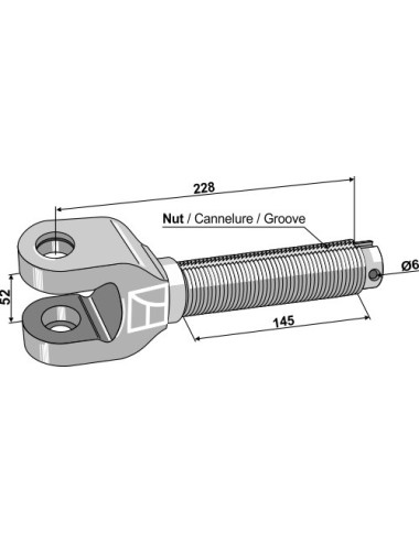 Fourche 1.3/4"