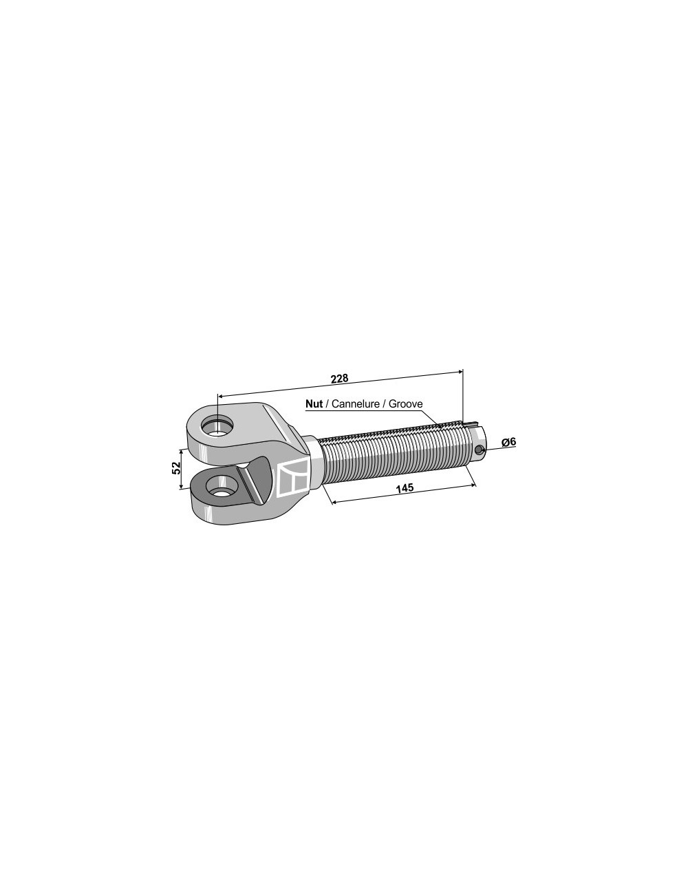 Fourche 1.3/4"
