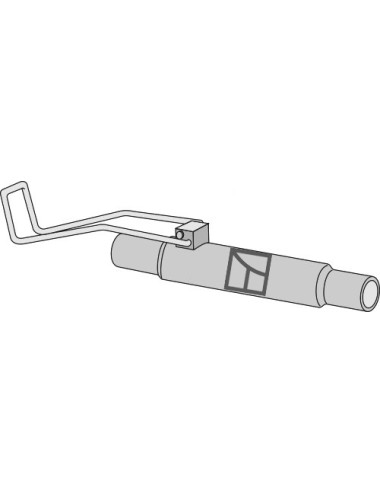 Tube assemblé avec poignée de ressort
