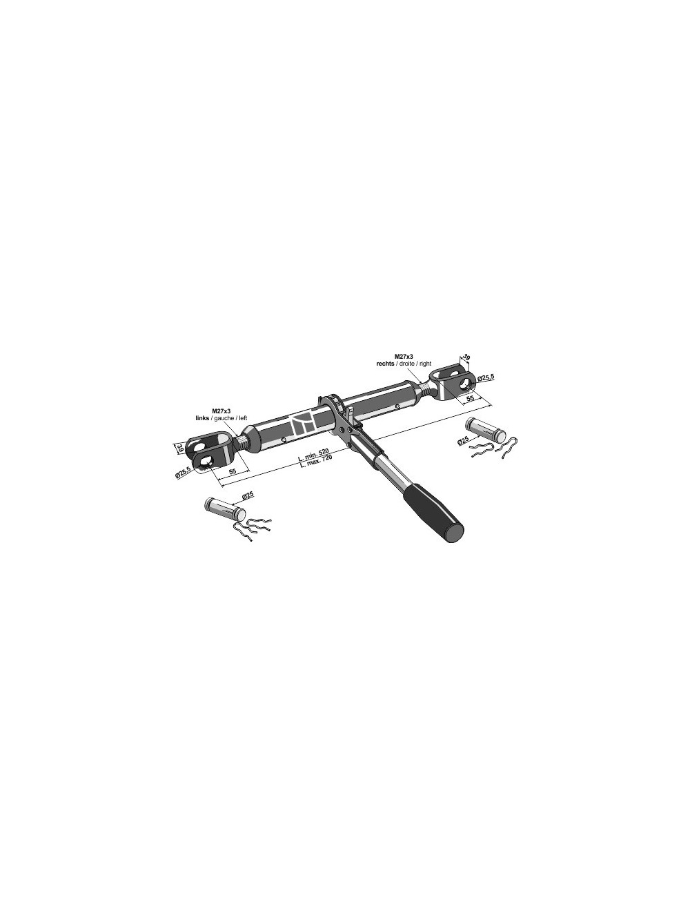 Stabilisateur avec rochet