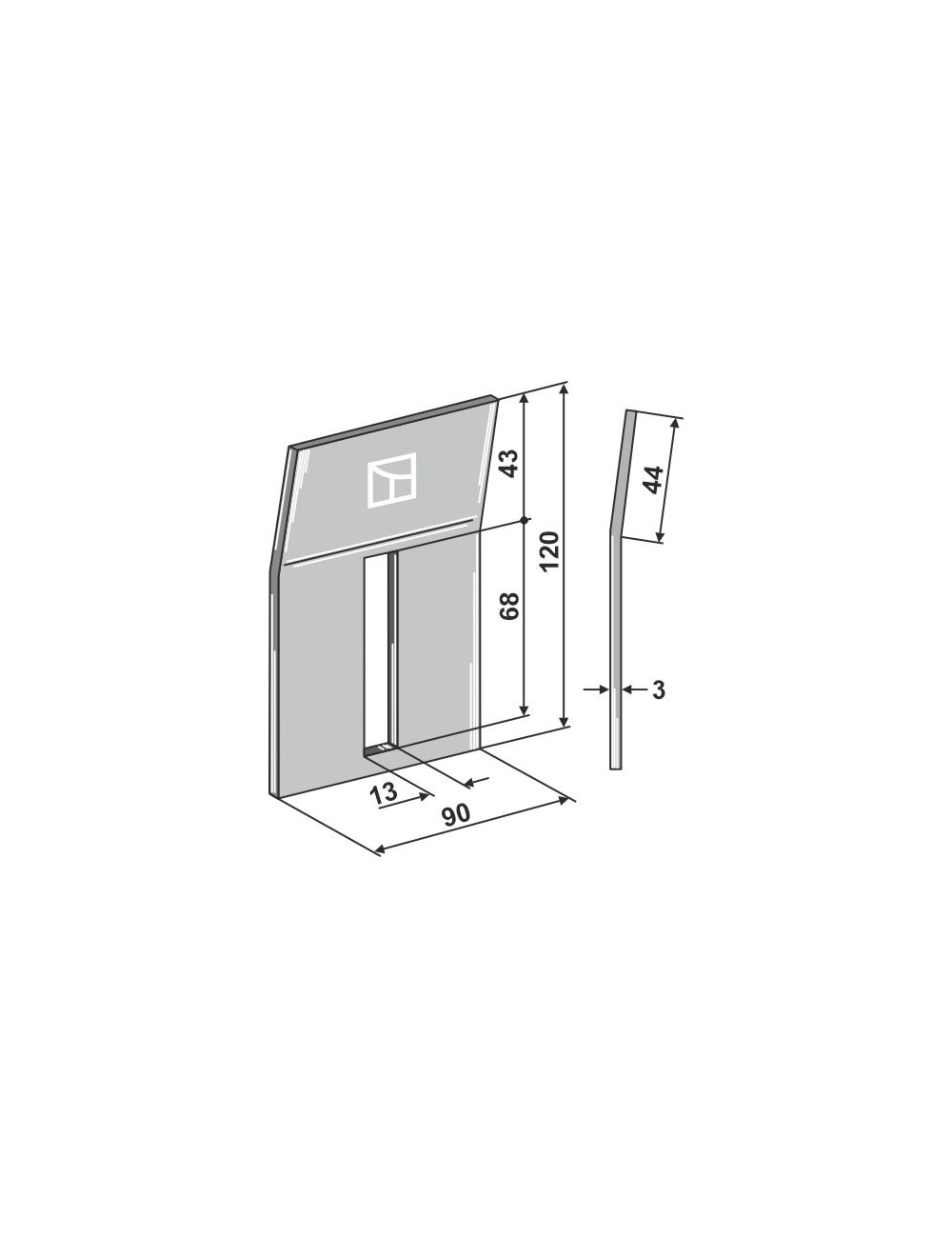 Racloir pour rouleaux packer