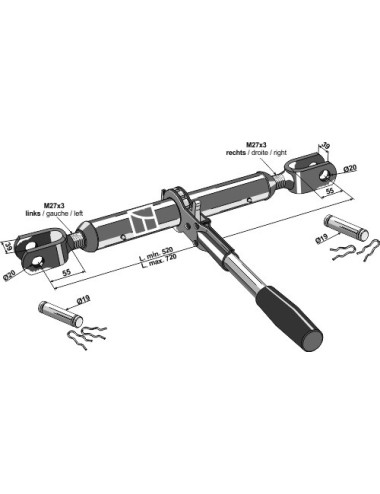 Stabilisateur avec rochet