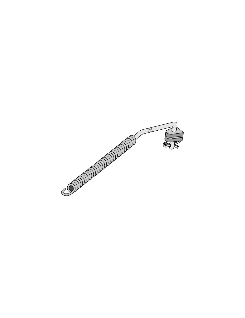 Ressort de stabilisation pour barres inférieures Cat. II-I