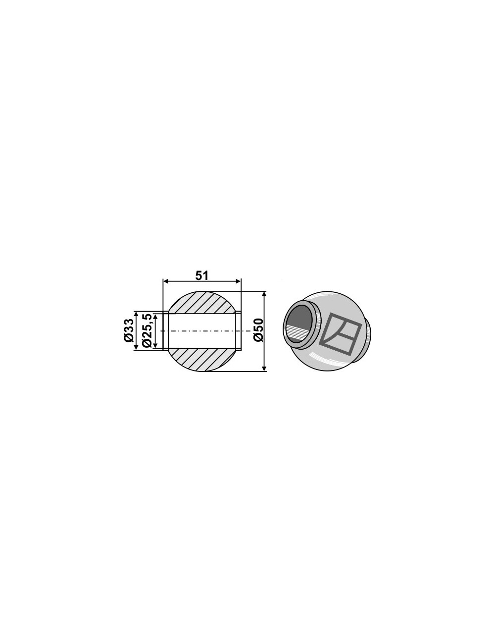 Rotule pour crochets automatiques