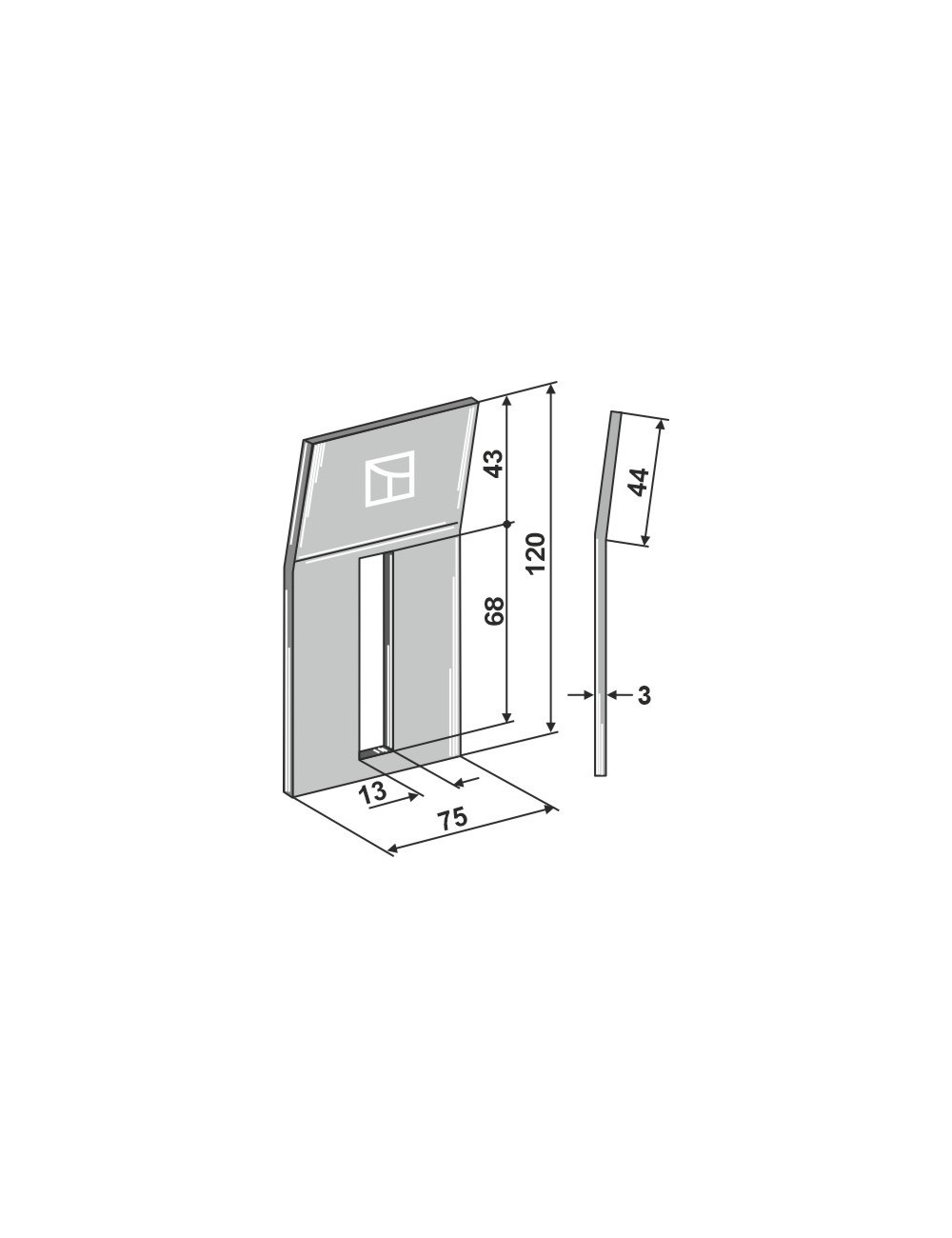 Racloir pour rouleaux packer