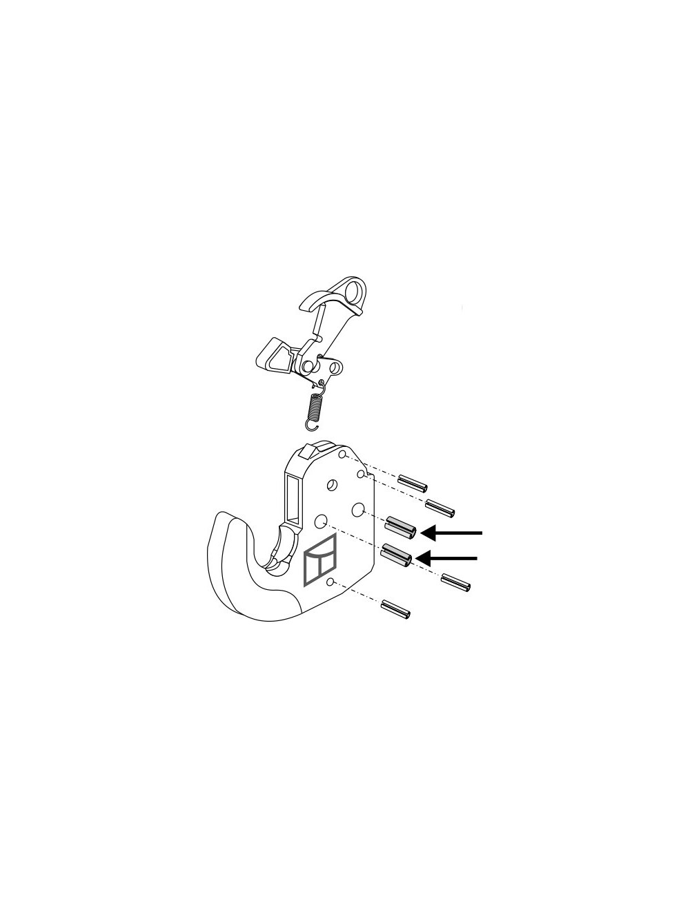 Goupille de serrage 2 pcs