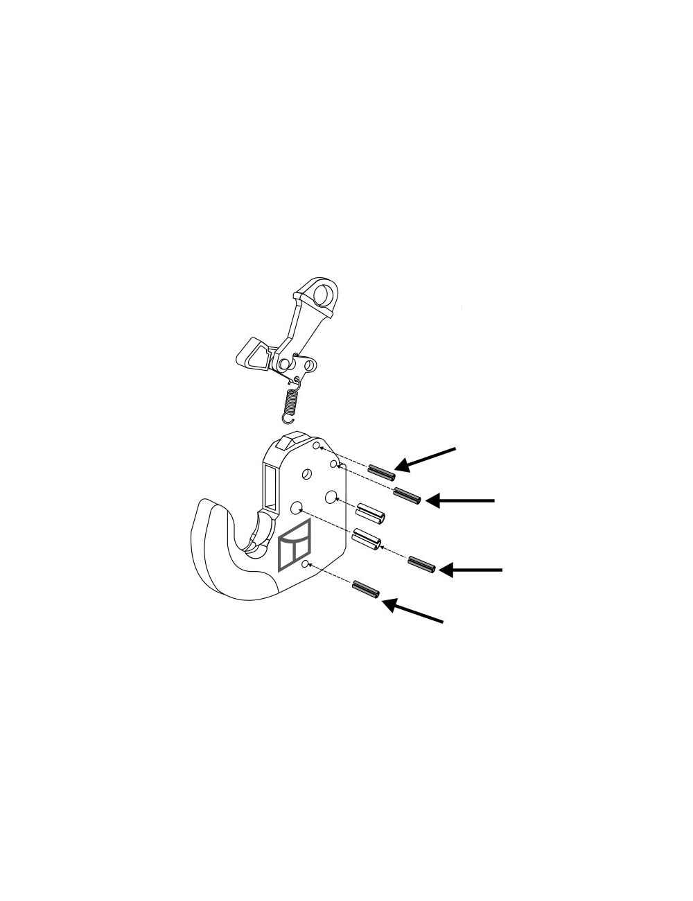 Goupille de serrage 4 pcs