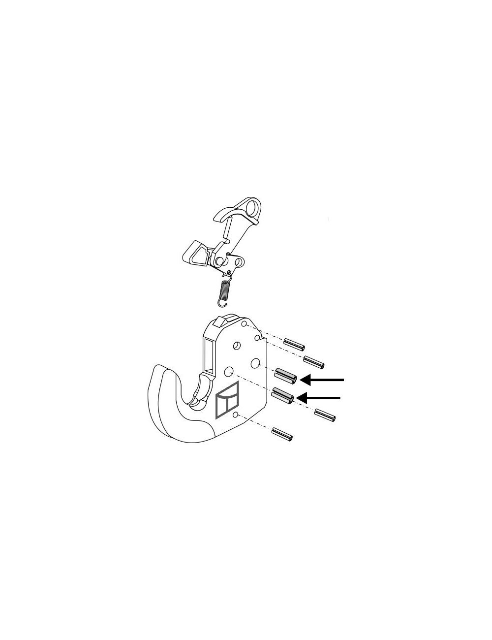 Goupille de serrage 2 pcs
