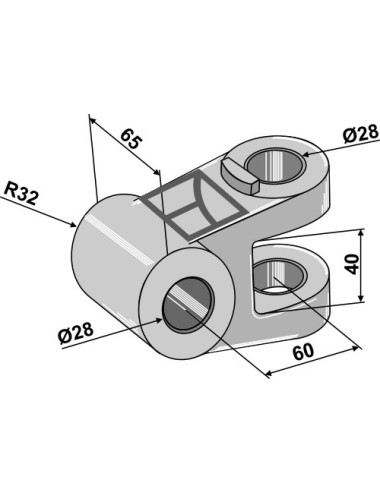 Articulation de rechange Ø28