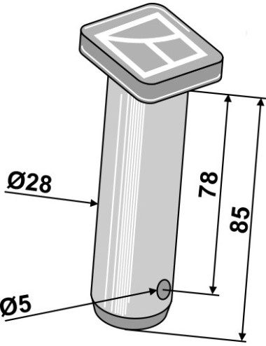 Piton Ø28 x 78