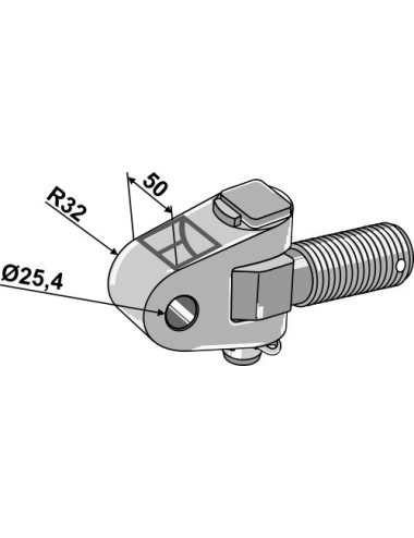 Articulation côté tracteur - M36x3