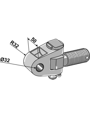 Articulation côté tracteur - M36x3