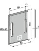 Racloir pour rouleaux packer