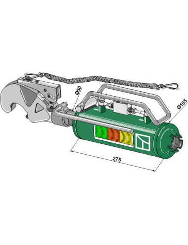 Barres de poussée hydraulique - Cat. III