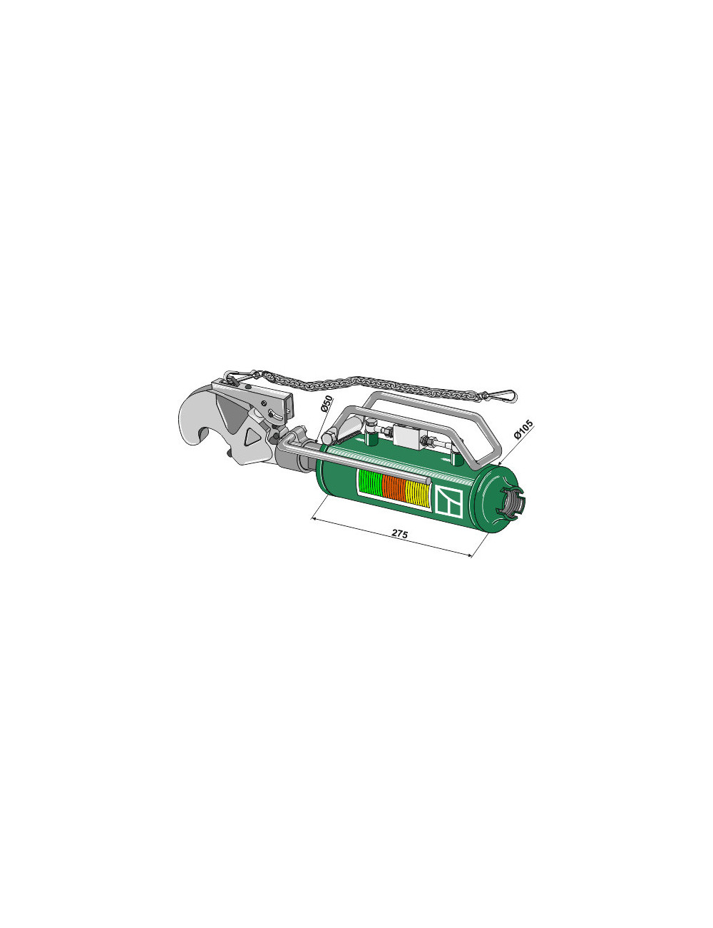 Barres de poussée hydraulique - Cat. III