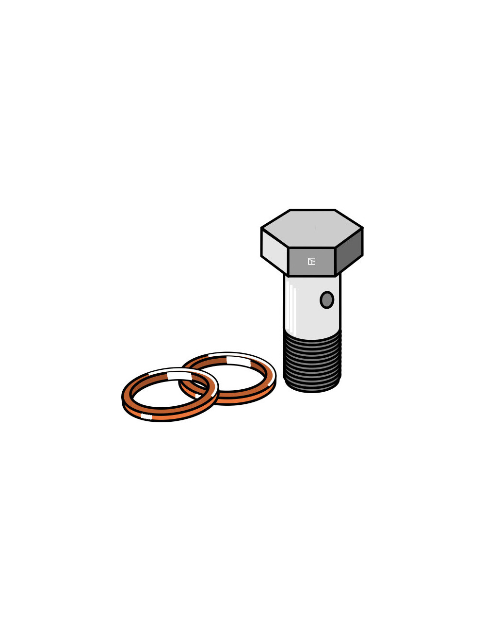 Boulon pour conduite de raccordement avec jonts