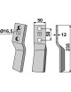 Dent rotative, modèle droit