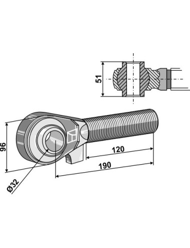 Borne M42x3 - 120