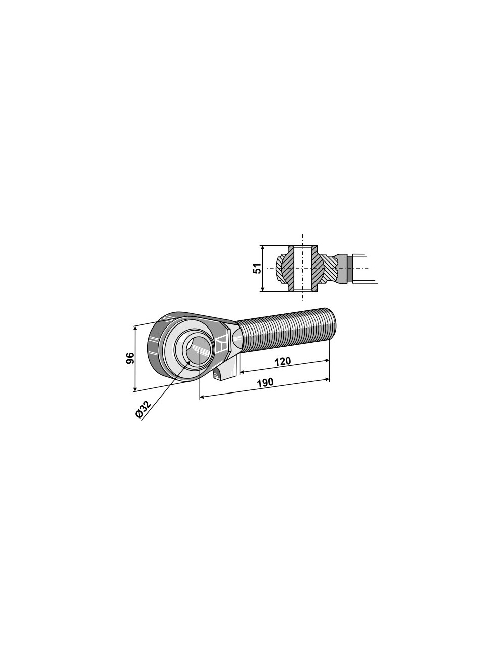 Borne M42x3 - 120