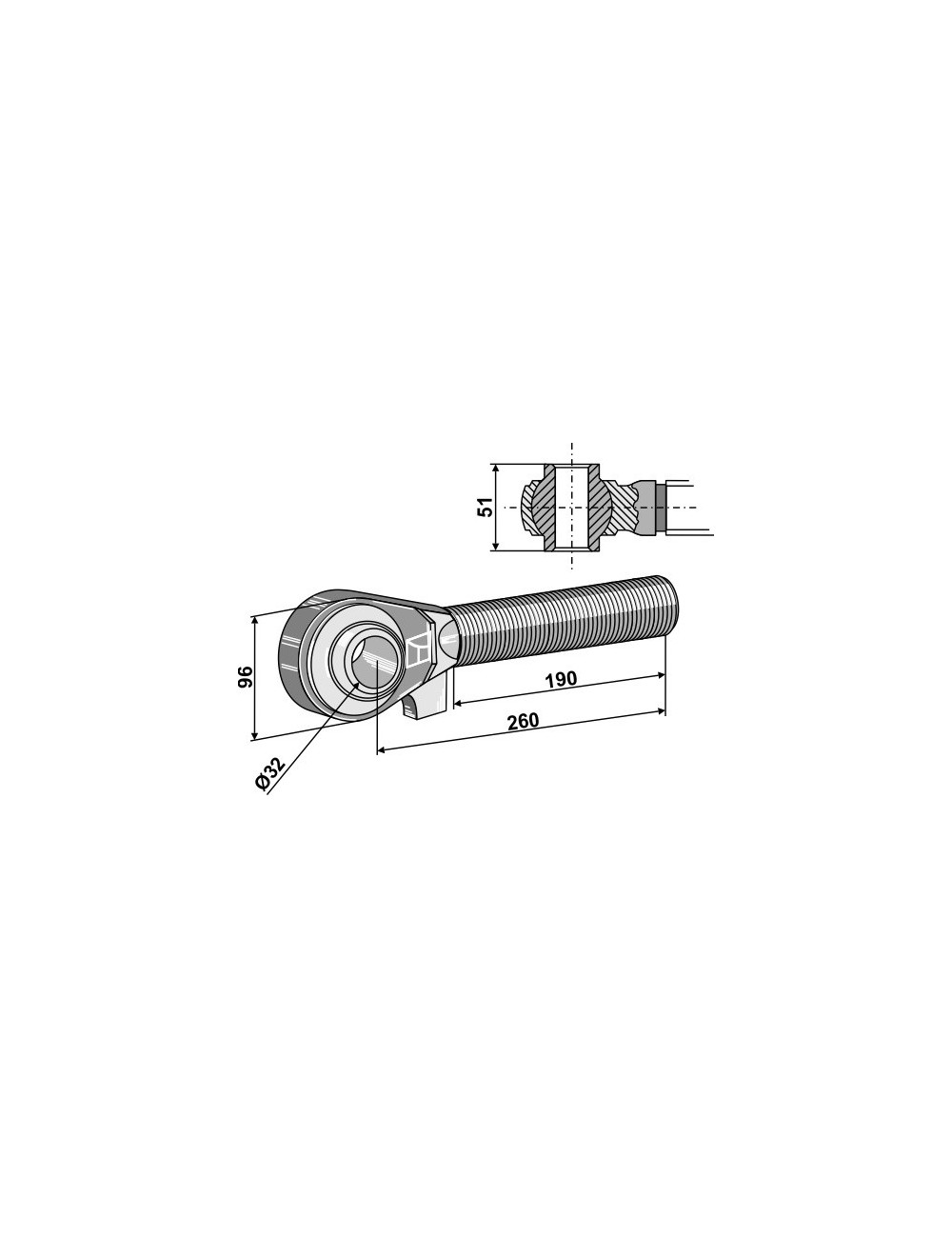 Borne M42x3 - 190
