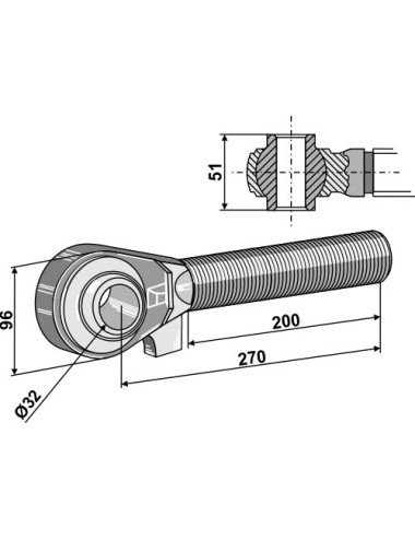 Borne M42x3 - 200