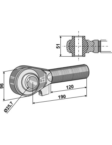 Borne M42x3 - 120