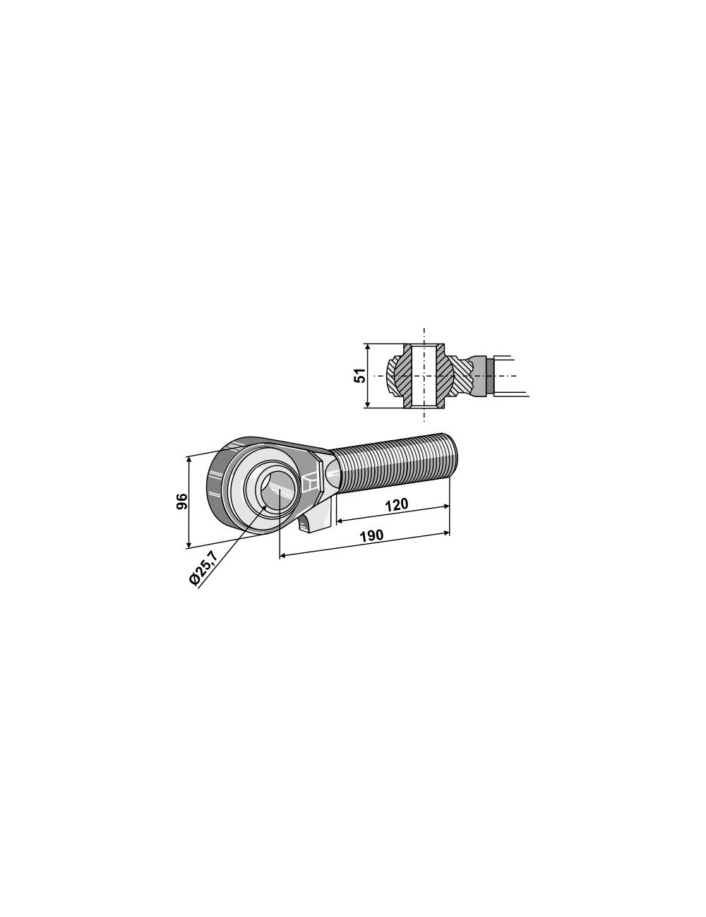 Borne M42x3 - 120