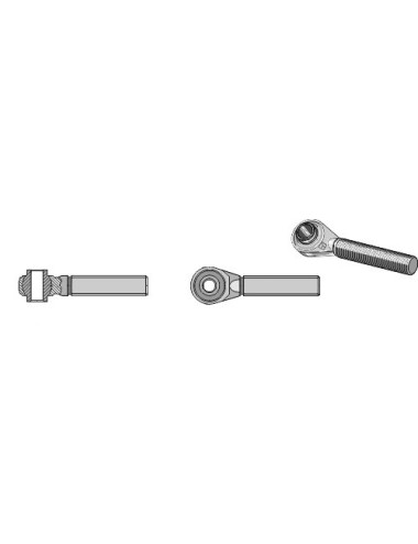 Borne à rotule traîtée pour barres de poussée M30x3,5