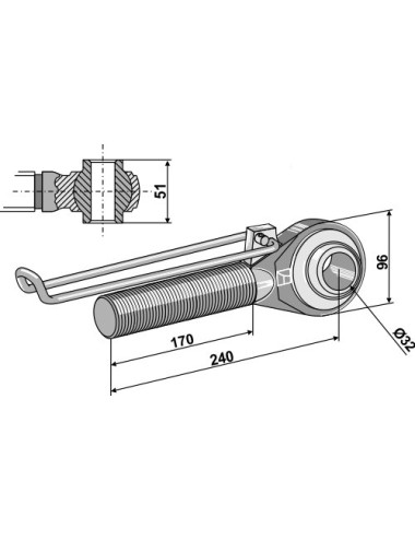 Borne M42x3 - 170