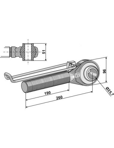 Borne M42x3 - 190