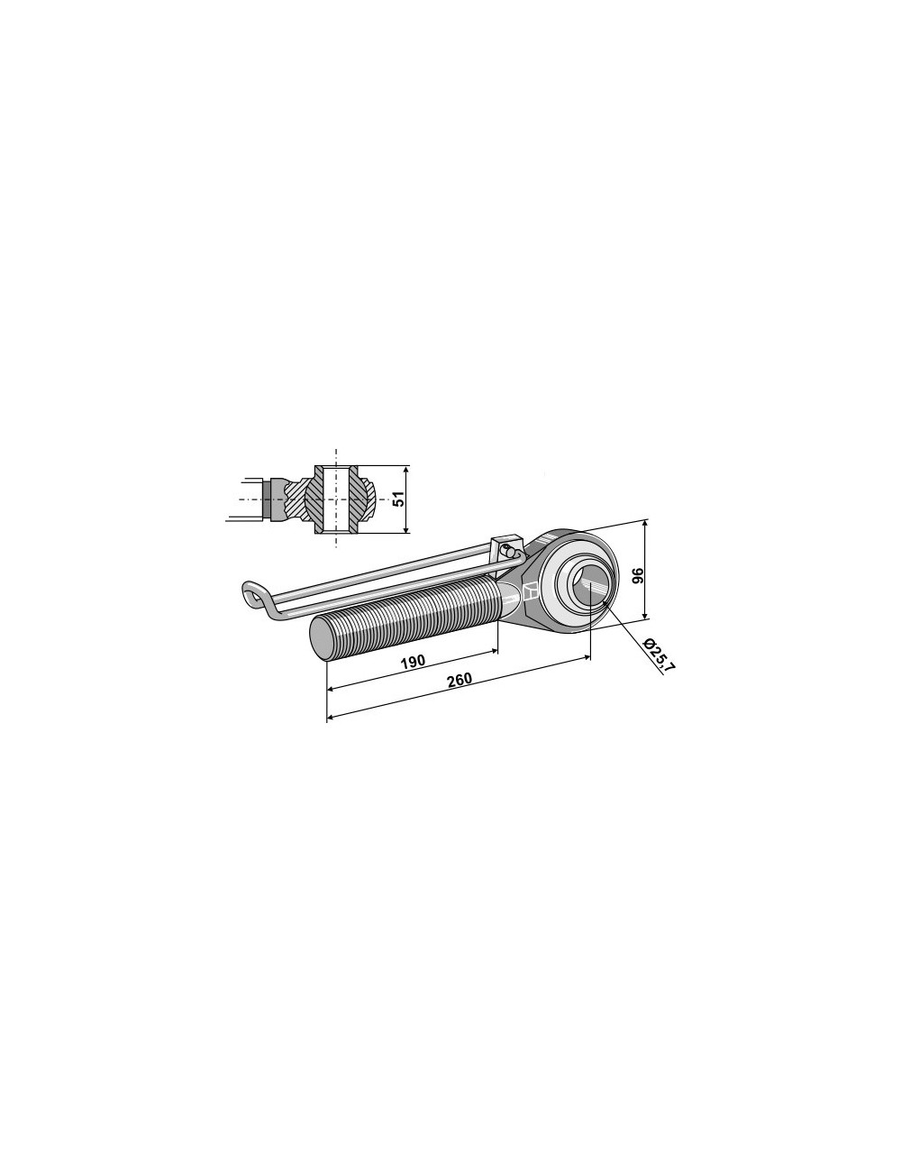 Borne M42x3 - 190