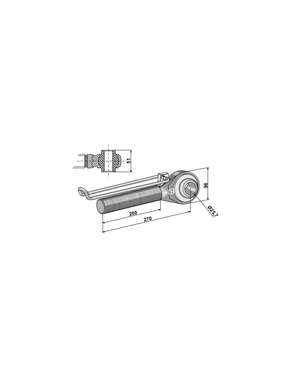 Borne M42x3 - 200
