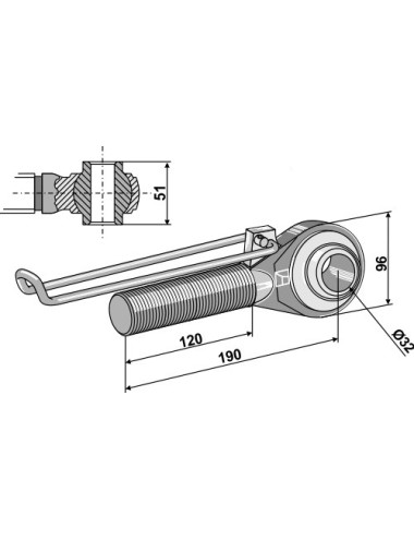 Borne M42x3 - 120