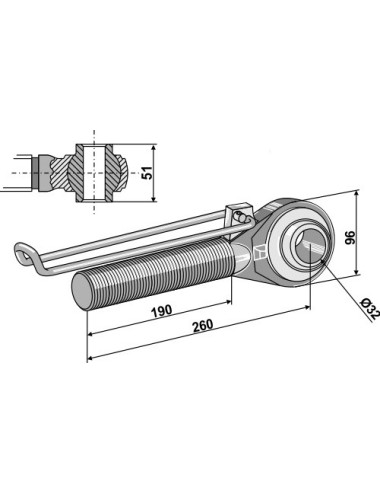 Borne M42x3 - 190