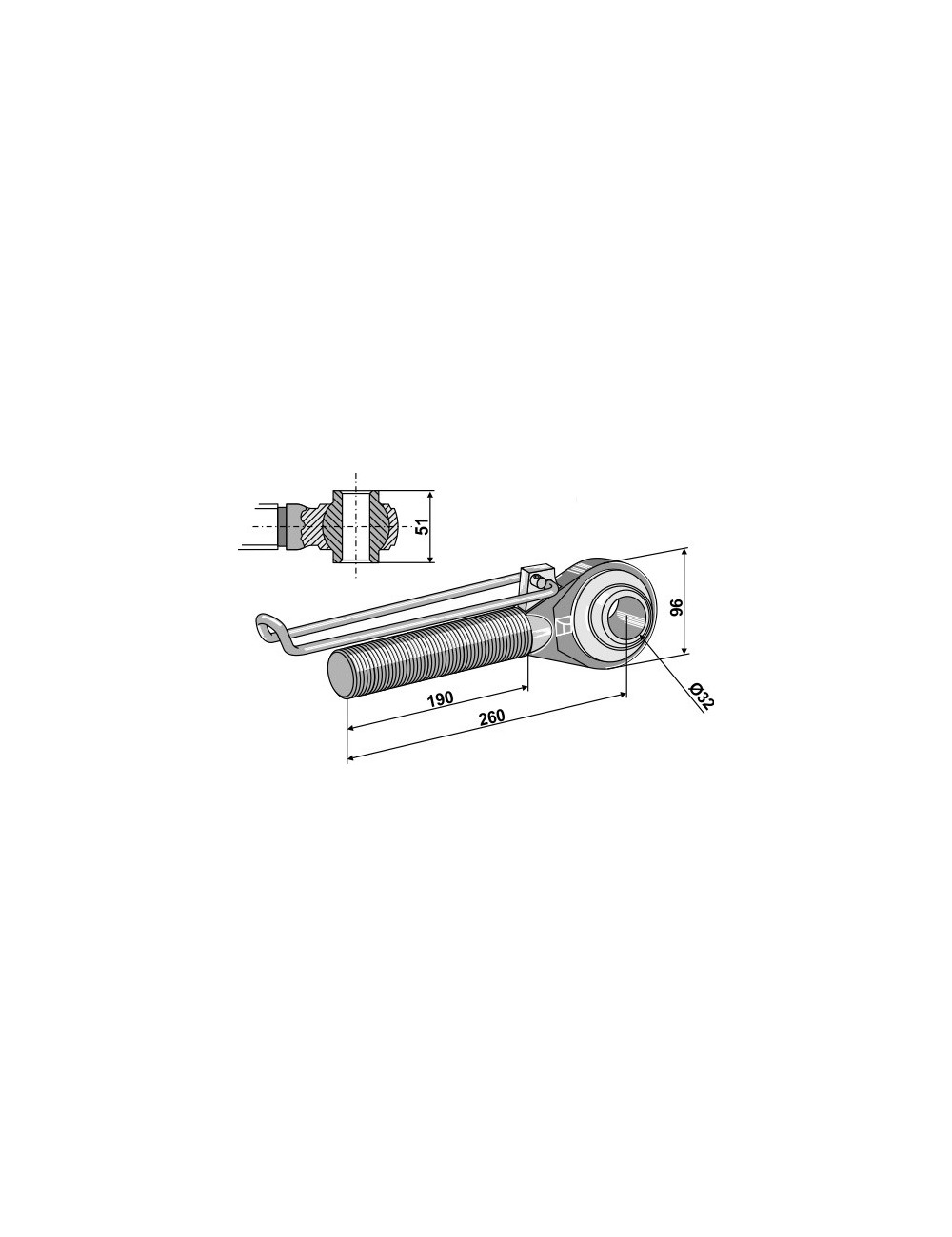 Borne M42x3 - 190